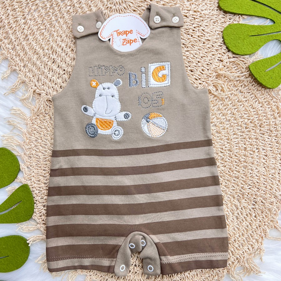 Jardineira Banho de Sol - Hippo Big 05 - Marrom 